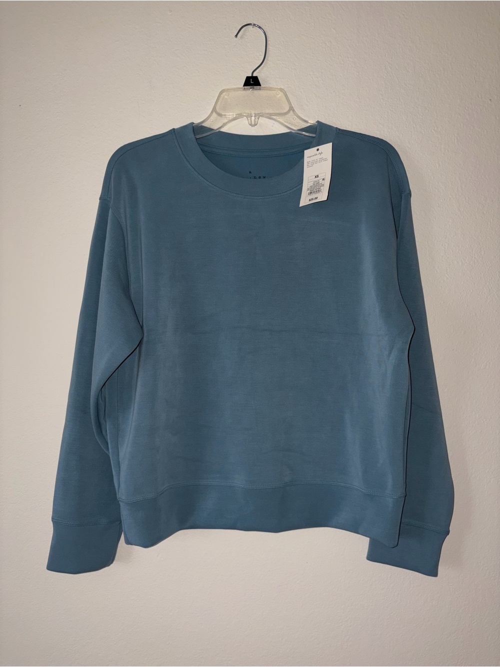 a new day Light Blue Crewneck Sweatshirt XS Women Sweater
